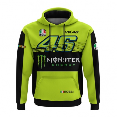 AGV VR46 Hoodie Valentino Rossi Lime Black Edition