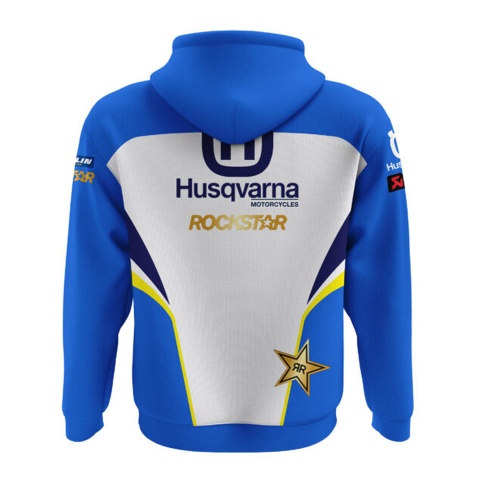 Husqvarna Motorcycles Hoodie WPS Racing Blue White Lime Edition