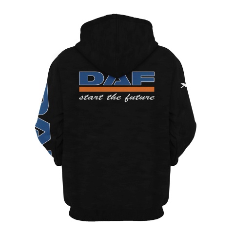 DAF XF Sweatshirt Black Orange Truck Collage