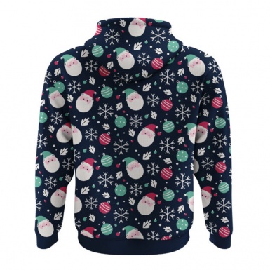 Holidays Sweatshirt Merry Christmas Santa Claus Tree Design