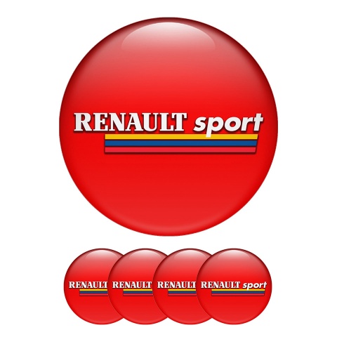 Renault Sticker Wheel Center Hub Cap Limited Edition Red Color 
