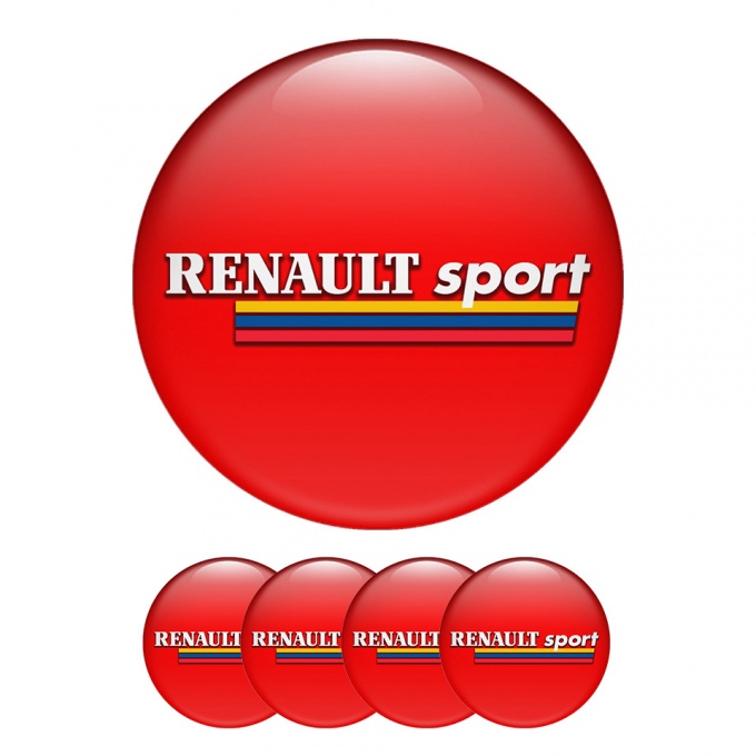 Renault Sticker Wheel Center Hub Cap Limited Edition Red Color 
