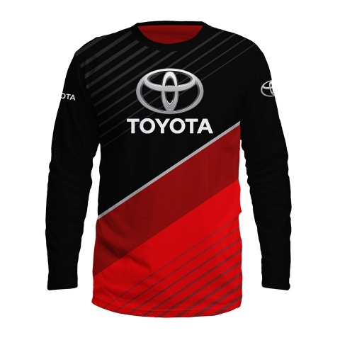 Toyota Long Sleeve T-Shirt Black Red Edition