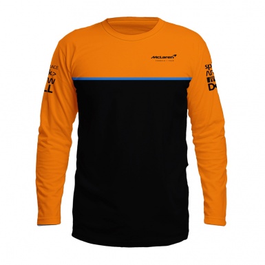 Mclaren McLaren Long Sleeve T-Shirt Orange Black Formula 1 Team