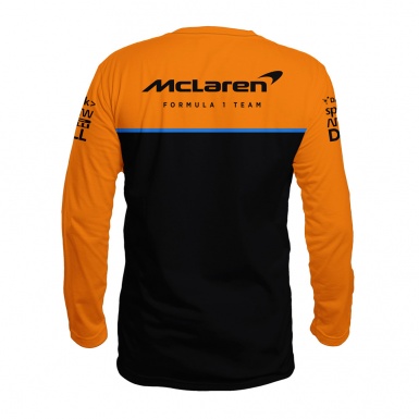 Mclaren McLaren Long Sleeve T-Shirt Orange Black Formula 1 Team