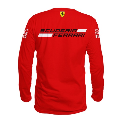 Ferrari Long Sleeve Mission Winnow Bright Red Black Design