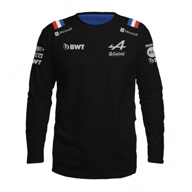 Alpine F1 Team Long Sleeve T-Shirt Black Blue Edition