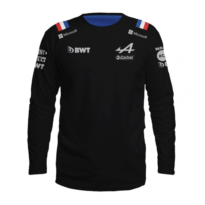 Alpine F1 Team Long Sleeve T-Shirt Black Blue Edition