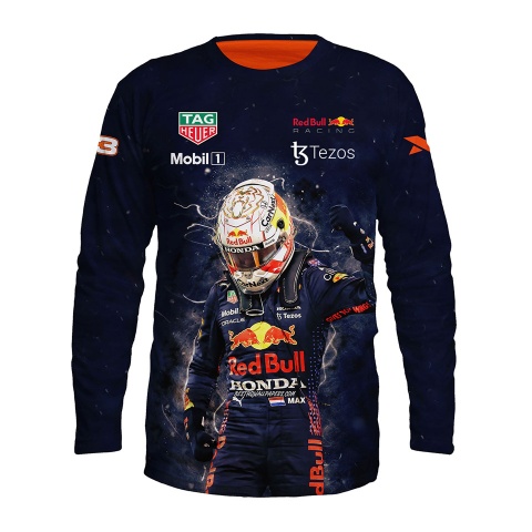 Red Bull T-Shirt Long Sleeve Max Verstappen 33