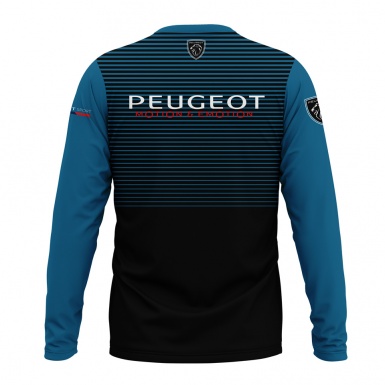 Peugeot Sport Long Sleeve Black Blue Stripes Edition