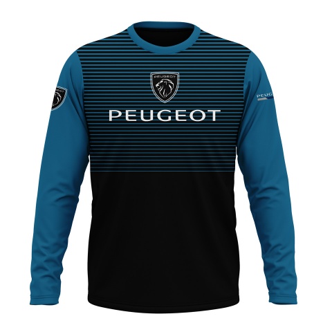 Peugeot Sport Long Sleeve Black Blue Stripes Edition