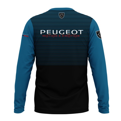 Peugeot Sport Long Sleeve Black Blue Stripes Edition