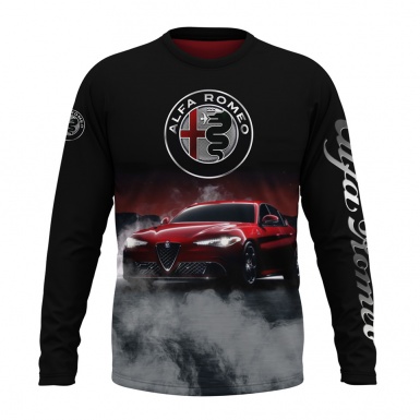 Alfa Romeo Long T-Shirt Full Color Grey Smoke Edition