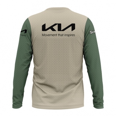 Kia Sorento Long Sleeve Tshirt Beige Olive Green Car Collage