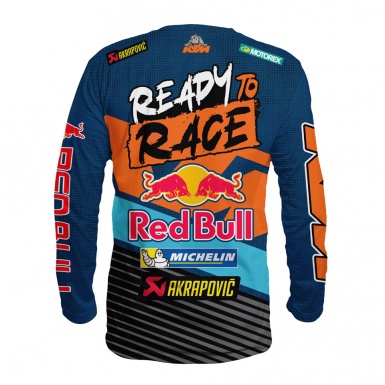 KTM Long T-Shirt Blue Orange Sky Color Design