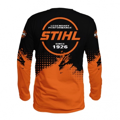 Stihl Racing Long Sleeve T-Shirt Orange Black Brushed Edition