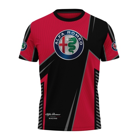 Alfa Romeo Racing T-Shirt Black Red Color Edition