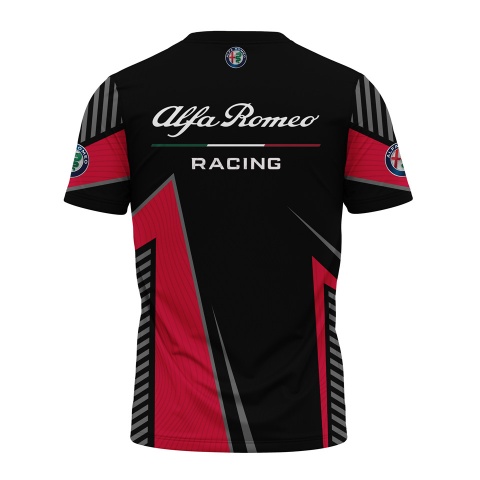 Alfa Romeo Racing T-Shirt Black Red Color Edition