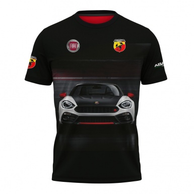 Fiat Abarth Short Sleeve T-Shirt 124 Spider Dark Collage