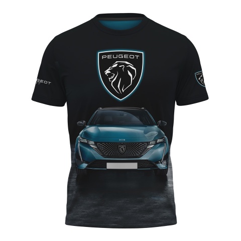 Peugeot Sport T-Shirt Black Black Full Print Edition