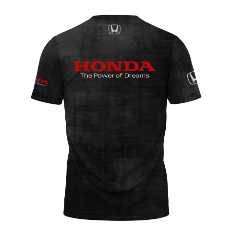 Honda Civic T-Shirt Black Car Print Sport Edition