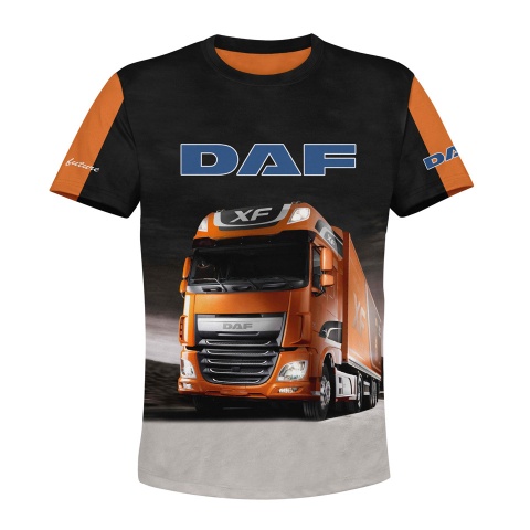 DAF T-Shirt Short Sleeve Multicolor Print