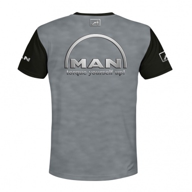 MAN T-Shirt Short Sleeve Multicolor Truck Print