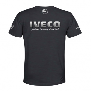 Iveco Short Sleeve T-Shirt Graphite Multicolor Truck Edition