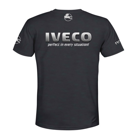 Iveco Short Sleeve T-Shirt Graphite Multicolor Truck Edition