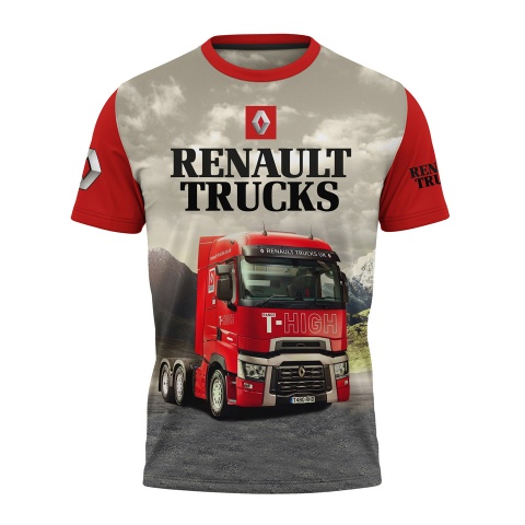 Renault T-Shirt Short Sleeve On The Road Full Color Print