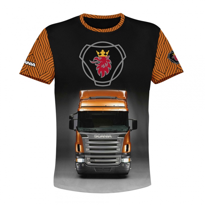 Scania T-Shirt Short Sleeve Black Multicolor Edition