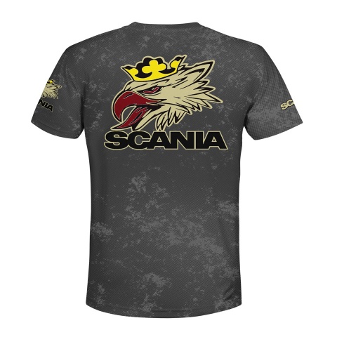 Scania Short Sleeve T-Shirt Black Grey Multicolor Print