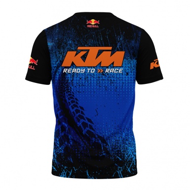 KTM T-Shirt Short Sleeve Blue Black Ready To Race Edition