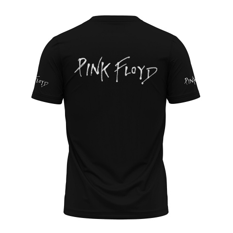 Music T-Shirt Short Sleeve Pink Floyd Prism Full Color Print