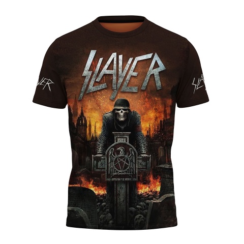 Music T-Shirt Slayer Short Sleeve Warmonger Multicolor Edition