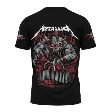 Music T-Shirt Metallica Short Sleeve Seek And Destroy Edition
