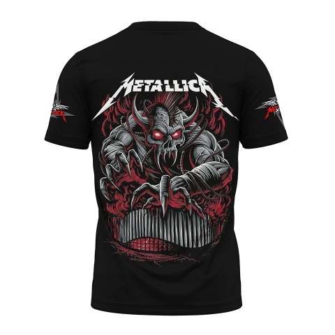 Music T-Shirt Metallica Short Sleeve Seek And Destroy Edition