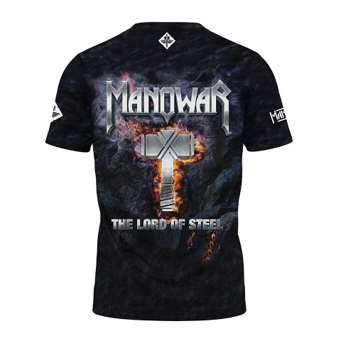 Music Short Sleeve T-Shirt Manowar The Lord Of Steel Print