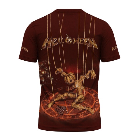 Music Short Sleeve T-Shirt Helloween Hellbook Doll Full Print
