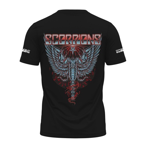 Music T-Shirt Scorpions Short Sleeve Sting In The Tail Album Print