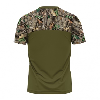 Hunting T-Shirt Short Sleeve Deer Hunt Logo Forest Edition