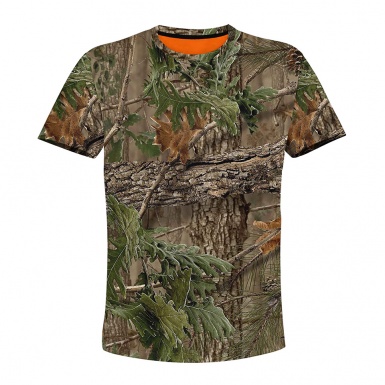 Hunting T-Shirt Short Sleeve Wild Autumn Forest Full Print
