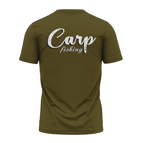 Fishing Short Sleeve T-Shirt Carp Fish Illustration Design