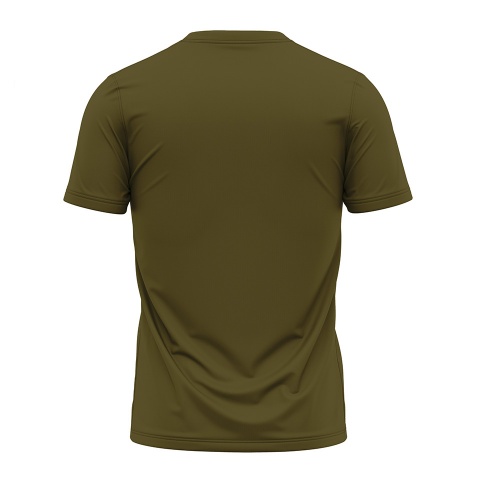 Fishing T-Shirt Short Sleeve Brown Blue Fish Feeding Edition