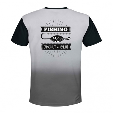 Fishing T-Shirt Short Sleeve Fishing Sport Club Illustration