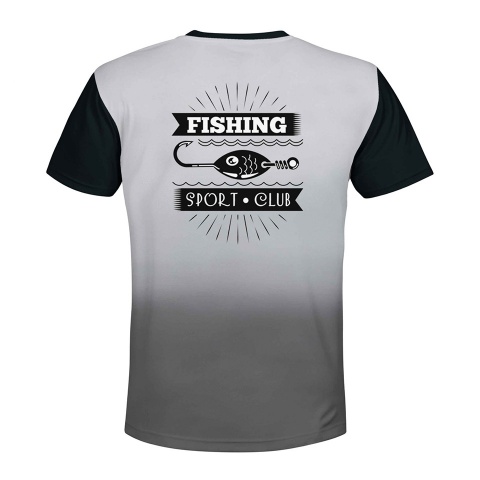 Fishing T-Shirt Short Sleeve Fishing Sport Club Illustration