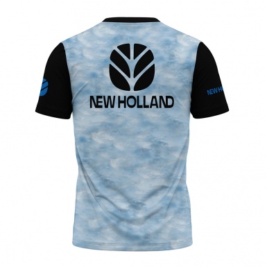 New Holland Short Sleeve T-Shirt Color Print Tractor Collage