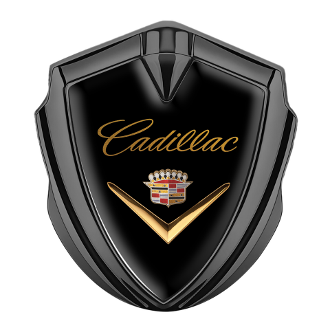 Cadillac Metal Emblem Self Adhesive Dark Grey Edition