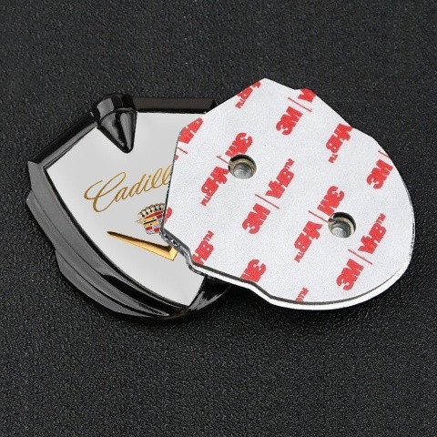 Cadillac Bodyside Badge Self Adhesive Graphite Grey Edition