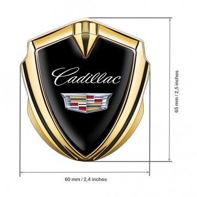 Cadillac Trunk Emblem Badge Graphite Black Color Edition